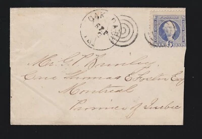 US 115 6c Washington on Cover to Montreal, Canada SCV $500 - Image 1 of 2