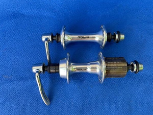Vintage Shimano Deore DX hubs MTB hubs HB-M550 FH trekking 32 holes 7 speed - Picture 1 of 15