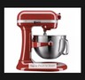 KitchenAid Professional Series 6-qt, Bowl Lift Stand Mixer With Flex Edge- Red