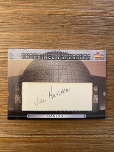 2021 President's Choice Solitaire 2.0 - Vic Hanson - Cut Auto Signed 1/1
