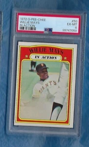 WILLIE MAYS 1972 O-PEE-CHEE #50 WILLIE MAYS SAN FRANCISCO GIANTS PSA 6 HOF - Picture 1 of 2