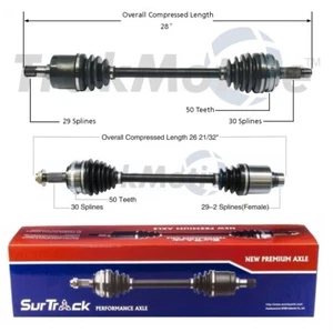 For Honda Pilot AWD 2005 Pair of Front CV Axle Shaft Assemblies SurTrack - Picture 1 of 1