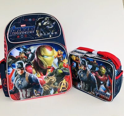 New Avengers : Large 16" inches School Backpack & Lunch Box(Brand new) - Image 1 of 3