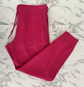 Polo Ralph Lauren Double Knit Preppy Pony Logo Jogger Pants Pink Women’s Size XL - Picture 1 of 6