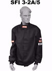 Drag Racing Fire Suit Jacket 2 Layer  Sfi 5 Race Suit Sfi 3-2A/5 Black Xl