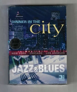 NEW SEALED 3 AUDIO CD Set: DINNER IN THE CITY JAZZ & BLUES NEW YORK CHICAGO L.A. - Bild 1 von 7