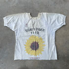 Vintage Sunflower Feed Sack Top Shirt Mexico Wheat Flour Mill Feedsack
