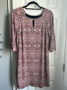 Laundry by Shelli Segal. Pink Blue White Shift Dress.  Small - Picture 1 of 4