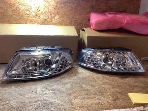 Tuning-Tec LED Tagfahrlicht Scheinwerfer für VW Passat 3Bg 00-05 chrom mit LED B - Bild 1 von 5