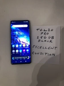 Smartphone TCL20 PRO, 256 Go, débloqué, excellent état, noir, LIRE. - Photo 1 sur 2