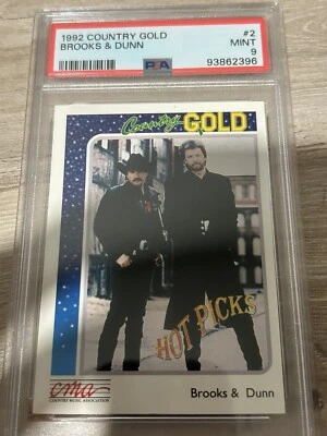 Brooks & Dunn 新秀卡 1992 纯银乡村金 #2 - PSA 9 — 第 1/2 张图片