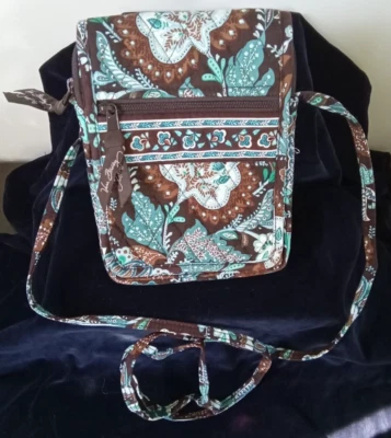 Vintage Vera Bradley Crossbody Purse. Retired Pattern Java Blue. - Image 1 of 3
