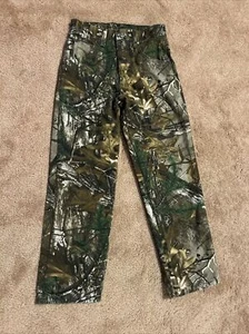WRANGLER Pro Gear CAMO Jeans Boys 10 Reg Camouflage Pants FITS 24x25 RealTree - Picture 1 of 6