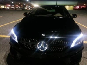 For MERCEDES A B C CLA E GLA CLASS EMBLEM BADGE BLACK STAR LED ILLUMINATED LIGHT - Picture 1 of 6