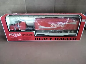 Vintage Coca Cola Züge Schwerschlepper Traktor Anhänger Flachwagen Set 1990 K-Line - Bild 1 von 9