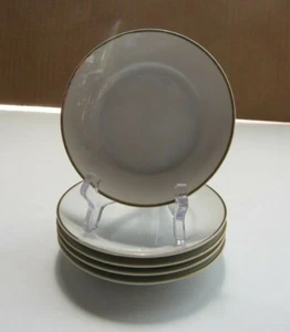 DE COLECCIÓN MEITO CHINA - PINTADO A MANO - PLATO INFANTIL 4 5/8" BLANCO con ADORNO DORADO - Imagen 1 de 4
