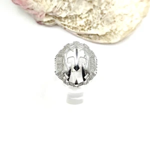 Handmade Sterling Silver 925 Ancient Greek Spartan Warrior Helmet Ring - Picture 1 of 5