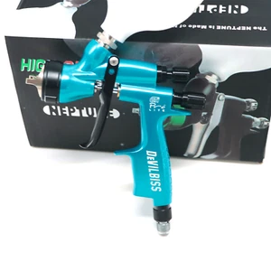 For Devilbiss Blue Spray Gun HVLP Blue CV1 1.3 mm Car Paint Tool Pistol 600 ML - Bild 1 von 6