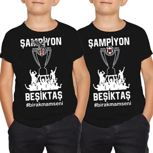 Besiktas Sampiyon 2021 Kinder Tshirt #birakmamseni kara kartal carsi Istanbul - Bild 1 von 5