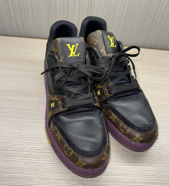 Men's LOUIS VUITTON Sneaker Size 11 Gray Leather and Suede Velcro High Top  Boxing at 1stDibs