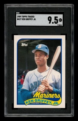 1989 Topps Traded Set-Break No 41T Ken Griffey Jr. SGC 9.5 КАК НОВЫЙ+ - Изображение 1 из 3