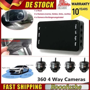 360°Auto Grad Parking HD Panorama Nahtlose 4 Kamera Parkplatz Monitor System.DE - Bild 1 von 13
