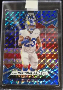 2024 Panini Mosaic Football Kyren Williams National Pride Blue Camo Prizm - Picture 1 of 2