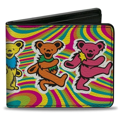 Bi-Fold Wallet Grateful Dead Dancing Bears Swirl Multi Color - Image 1 of 4