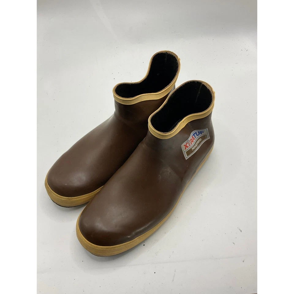 Неопреновые ботинки Xtratuf на лодыжку коричневые мужские размер 9 водонепроницаемые - Изображение 1 из 4