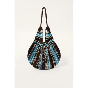 BOLSO MAXI CUBO ZARA EDICIÓN LIMITADA TRENZADO A RAYAS - Imagen 1 de 5