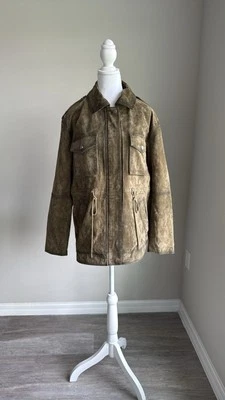 7 for all humanity Mujer Gamuza Cuero Chaqueta Foto 1 de 4