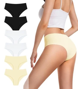 Rdiner Seamless Underwear for Women High Waisted No Show Stretch Bikini Panti... - Picture 1 of 7