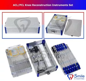 ACL & PCL Set Artroscopia Ricostruzione Ginocchio Set Strumenti Ortopedici CE UK - Foto 1 di 7
