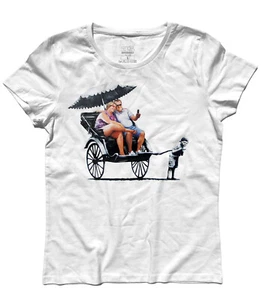 T-shirt donna Rickshaw riscio' turismo street art London New York - Imagen 1 de 1