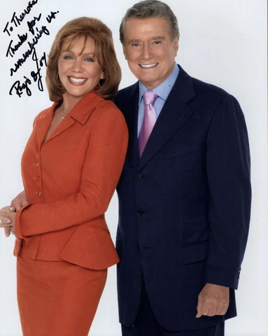 REGIS PHILBIN authentic hand signed 8x10 color photo      SIGNED BY HIM+WIFE JOY Cover