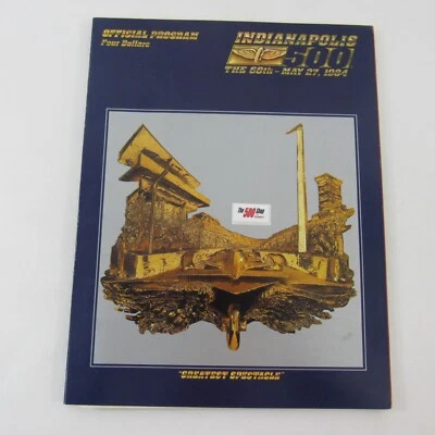 1984 Indianapolis 500 Program Pontiac Fiero Rick Mears Pennzoil Team Penske Race - Image 1 of 4