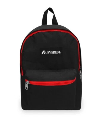 Mochila Everest Unisex Básica 15" NEGRO/ROJO Foto 1 de 4