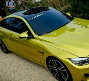 Calcomanía de parabrisas TURBO pegatina carreras deportes de motor rendimiento emblema deportivo logotipo X - Imagen 1 de 4