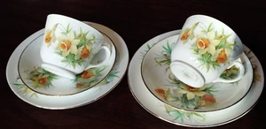 Hammersley Bone China Trio x 2 Narzissen Design - Bild 1 von 6