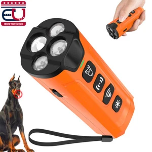 Entrenador ultrasónico antiladridos de perro 4 modos dispositivo disuasorio de ladridos con luz LED - Imagen 1 de 11