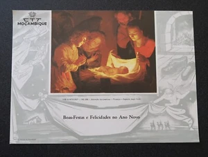 Mozambique Portugal 1964 Christmas telegram Van Honthorst painting Italy - Picture 1 of 2