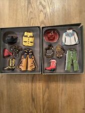 Realistic Vintage Seasons Of Cannon Falls Lot 12 Western Outfit Ornaments W/Box