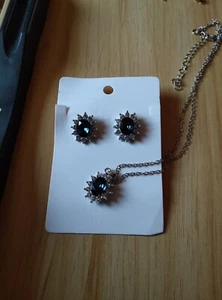  Modeschmuck Set Kette Ohrringe Pompös No:8 - Bild 1 von 4