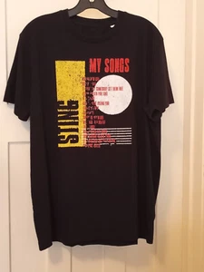 STING MY SONGS World Tour T Shirt Size XL PETA VEGAN APPROVED - Picture 1 of 8