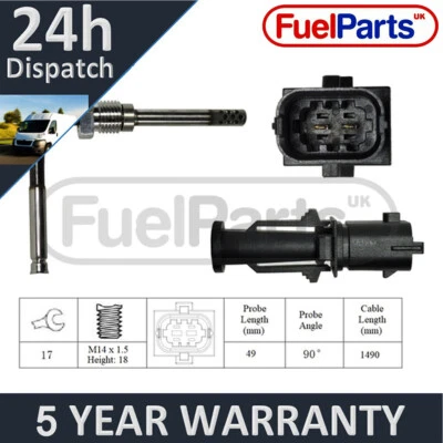 For Fiat 500 Alfa Romeo 147 FuelParts Exhaust Gas Temperature Sensor EXT206PV - Image 1 of 2