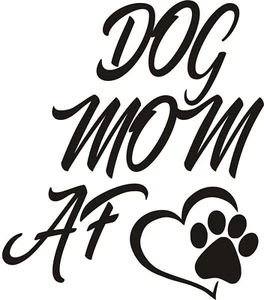 HUND MAMA Welpenliebe Vinyl-Aufkleber Auto LKW Wandaufkleber Wählen Sie Ihre Größe und Farbe - Bild 1 von 5