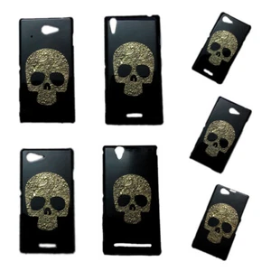 Cover For Sony Xperia 5 T3 Z Ultra XA XZ1 Z2 Z3 Z5 3D Retro Skull Hard Back Case - Picture 1 of 7