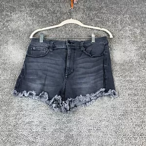 Celebrity Pink Cut-Off Short Women's Size 11/30 Black High Rise Raw Hem 5-Pocket - Picture 1 of 9