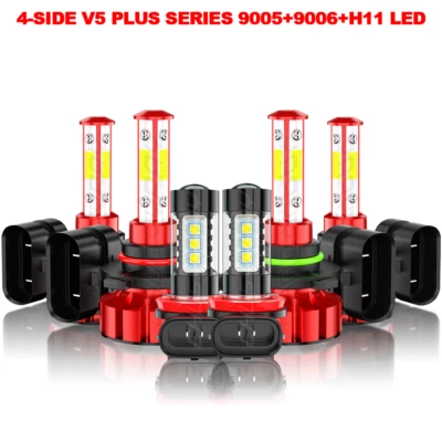 For Honda Odyssey2006-2007 2008 2009 2010 LED Headlight High Low Fog Light Bulbs - Image 1 of 4