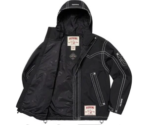 NEW PRICE! NWT Supreme X True Religion Gore Tex Hooded Jacket Black L Large - Picture 1 of 23